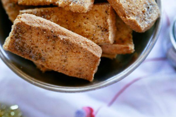 Toasted Cardamom Shortbread