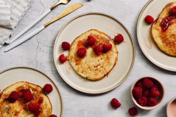 Sustaining Raspberry Swirl Pancakes