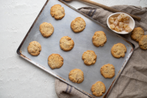 Crystallised Ginger and Almond Biscuits