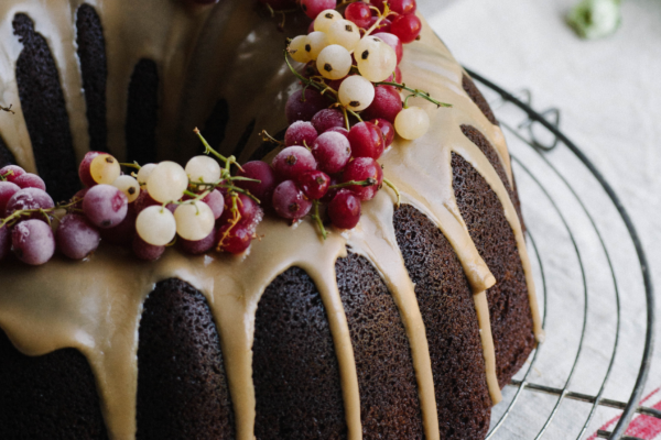 Gingerbread Bundt Cake with Maple Icing