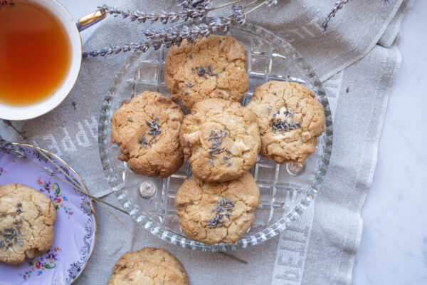 Lavender and White Chocolate Cookies