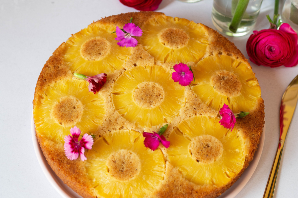 Spiced Pineapple Upside Down Cake